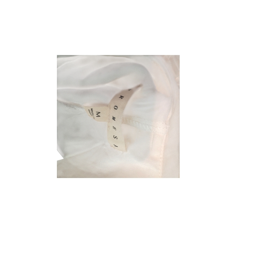 Promesa -Elegant White Ruffle Romper - size M - Picture 5 of 5